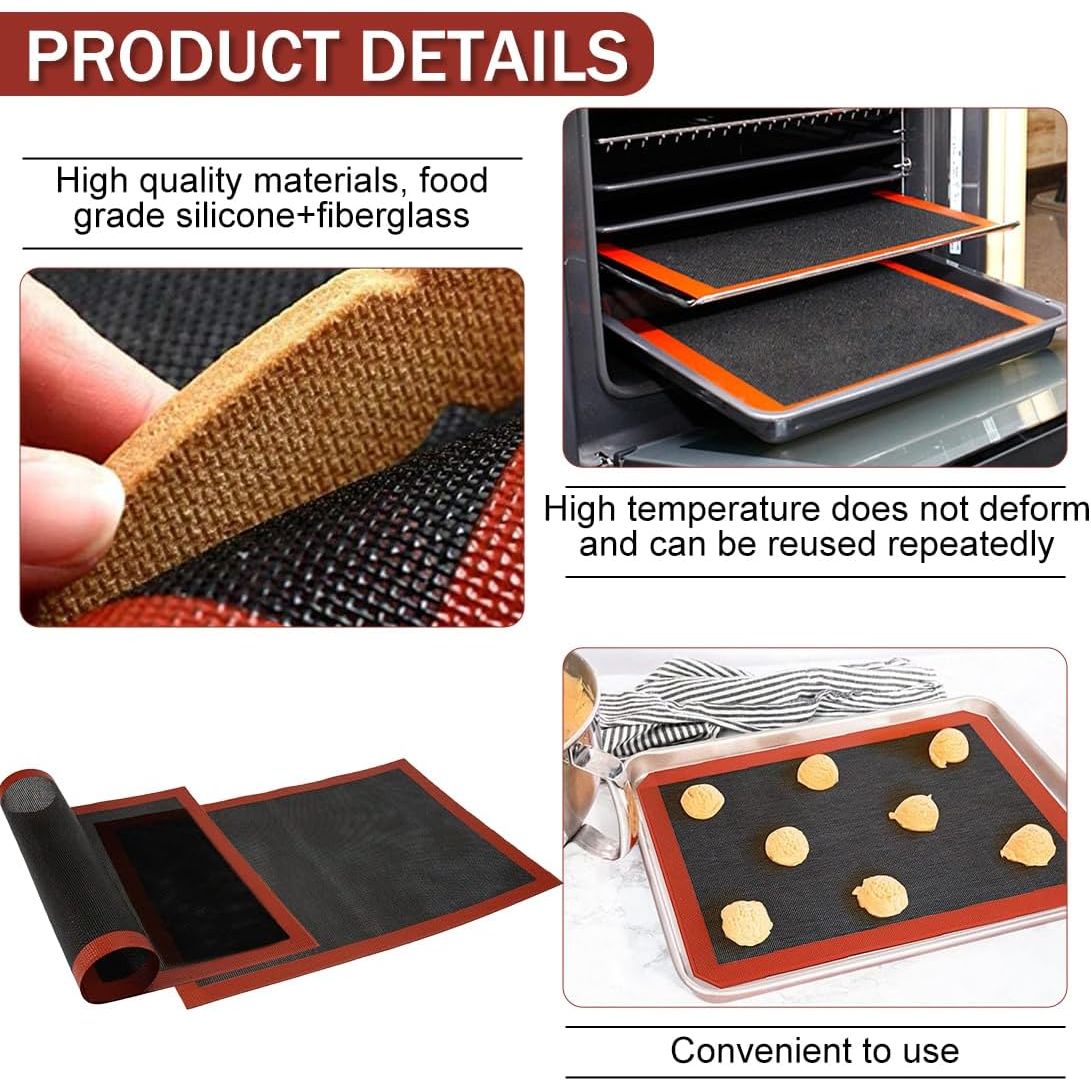 Esterilla de silicona microperforada para horno, esterilla perforada para pasta, esterilla de silicona para hornear, hoja para molde de hornear, 40x30 cm