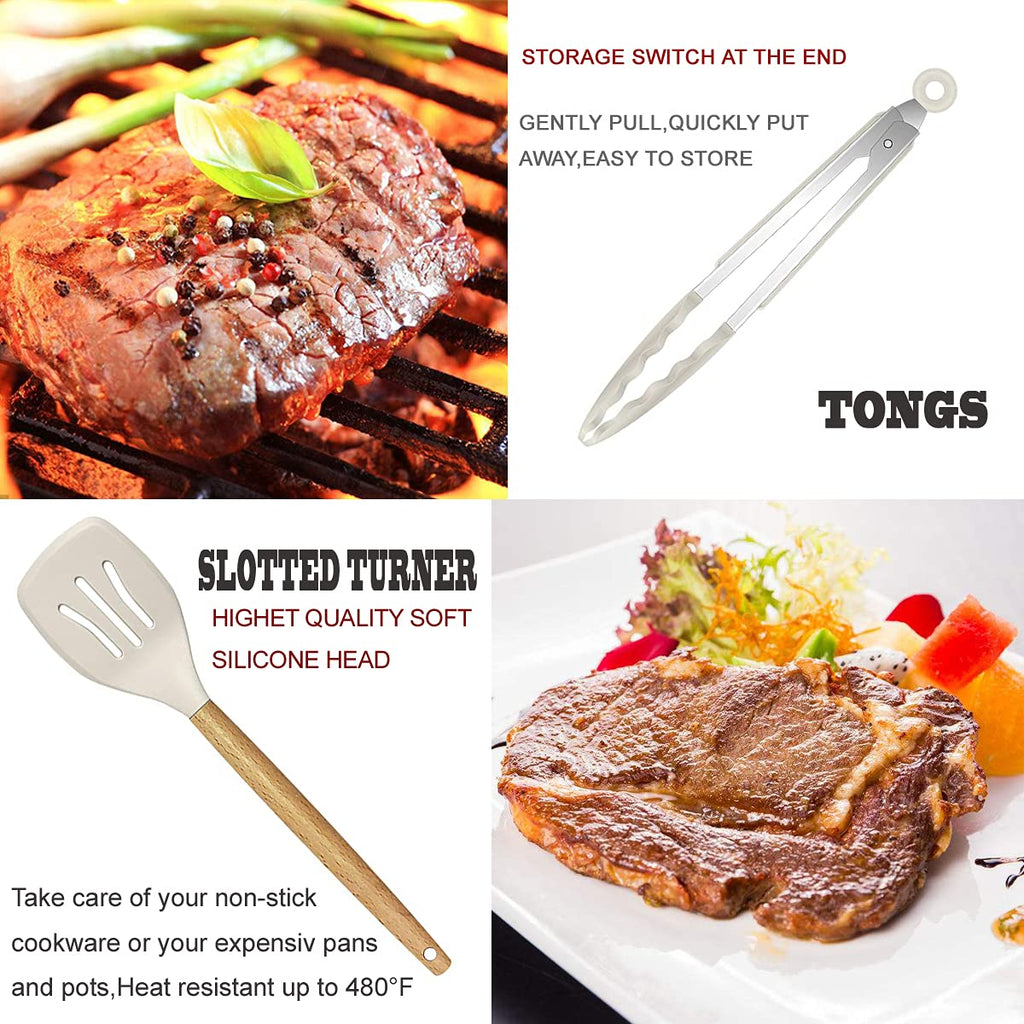 BESTZMWK Juego de utensilios de cocina, 35 piezas - AtriaHome