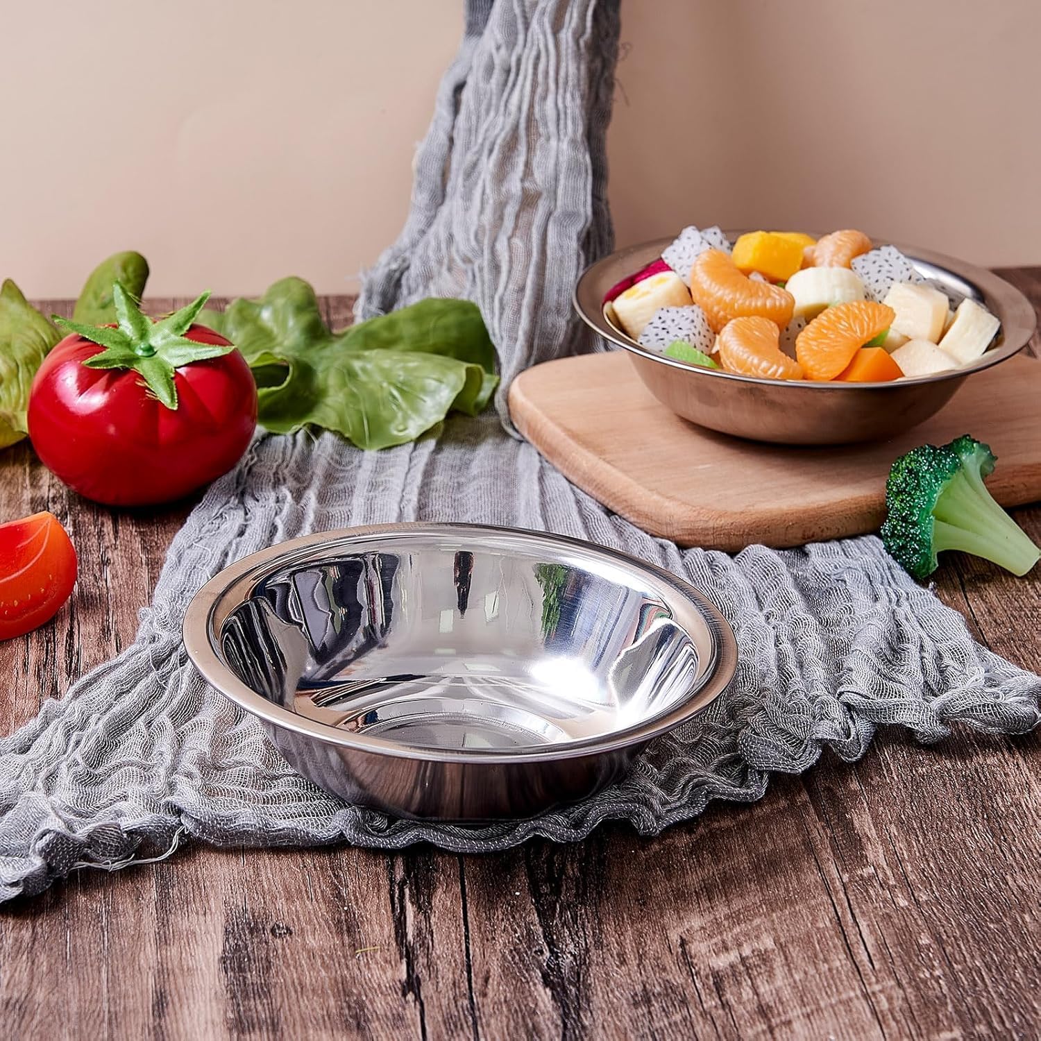 Ichigo Ichie Juego de 7 Cuencos de Acero Inoxidable, Cuenco para Comida - AtriaHome