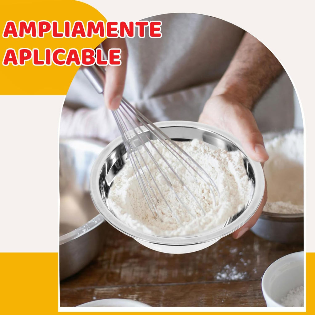 Ichigo Ichie Juego de 7 Cuencos de Acero Inoxidable, Cuenco para Comida - AtriaHome