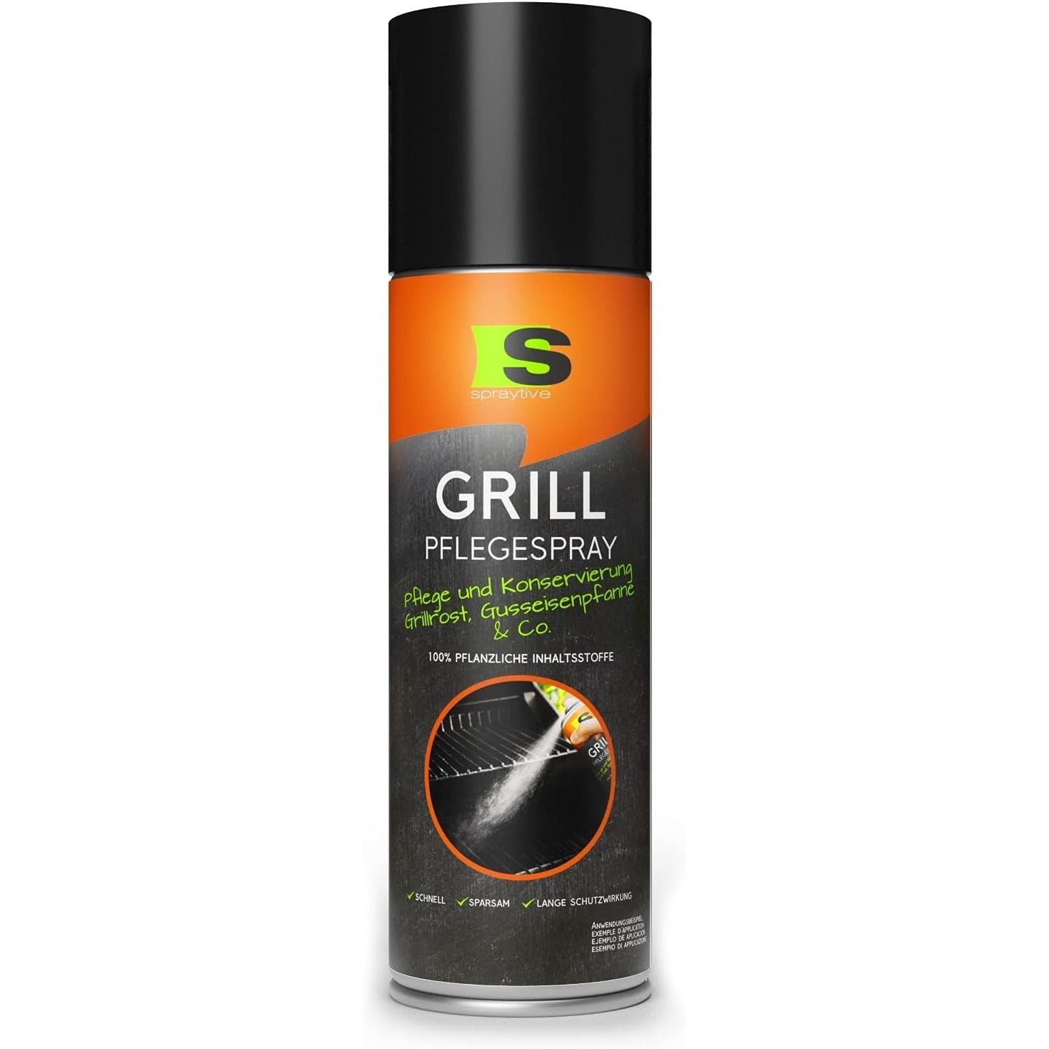 Spraytive 1 x 500 ml spray de cuidado de barbacoa - Limpiador de barbacoa - AtriaHome